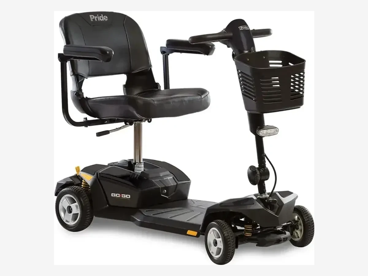 תצלום יצרן - Pride Mobility Go-Go LX 4-Wheel (GOGO LX4W ZT), משפחת הדגם; קוד ה-ZT הספציפי לא אומת מול Pride